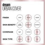 Maybelline Dream Urban Cover Flawless Coverage Foundation Makeup, SPF 50, Toffee - Image 11